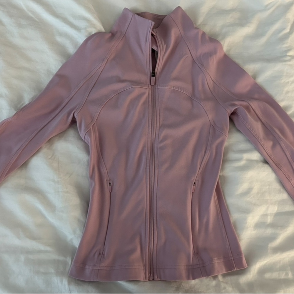 Pink peony lululemon define jacket cropped